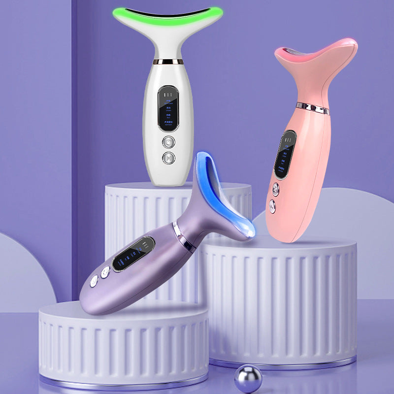 Neck Beauty Color Light V Face Massager