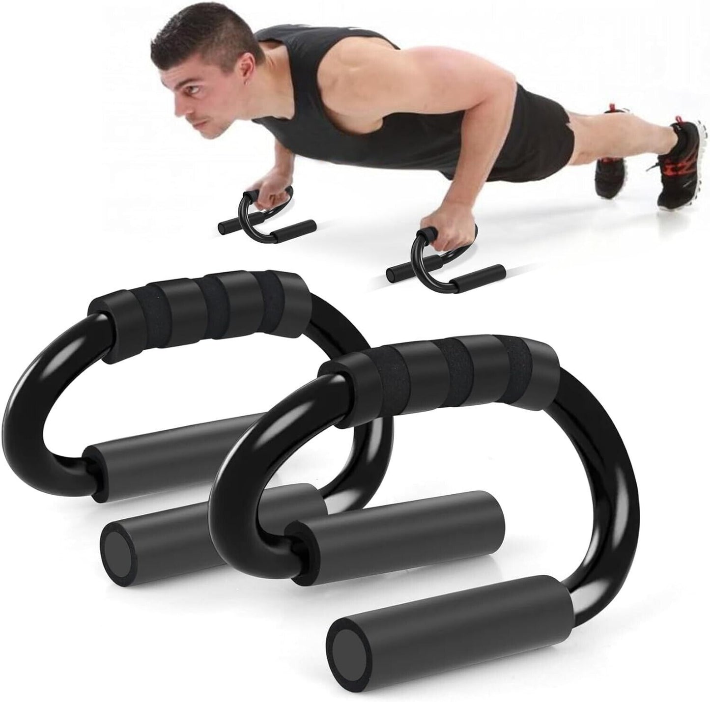 Push Up Bar Non-slip Fitness Stand Grips Strength Equipment