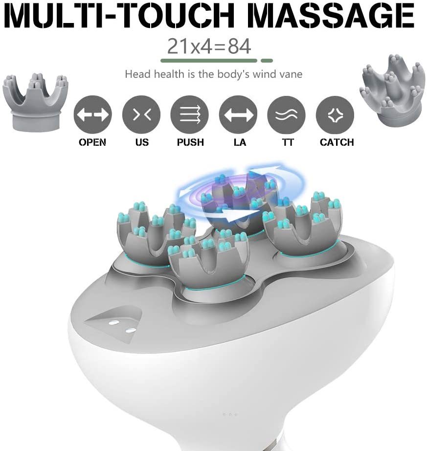 Rechargeable Waterproof Electric Scalp Massager
