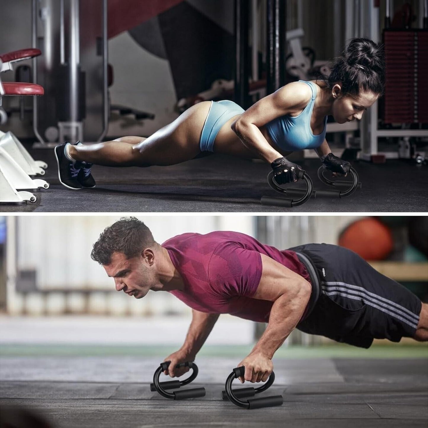 Push Up Bar Non-slip Fitness Stand Grips Strength Equipment